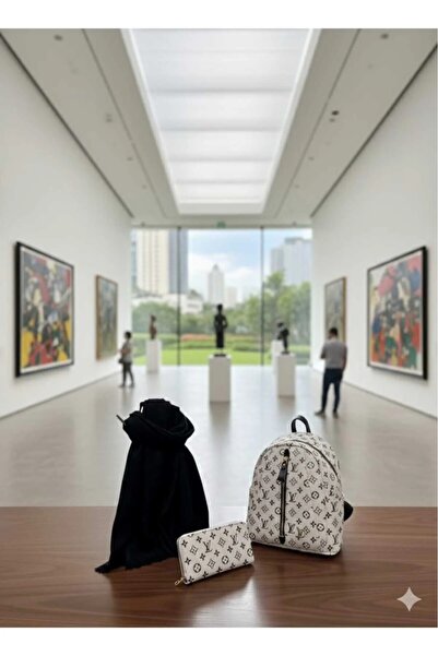 w white stars sports & wear Women-Girls Lv Pattern 3-Piece Set (Backpack+Wall...