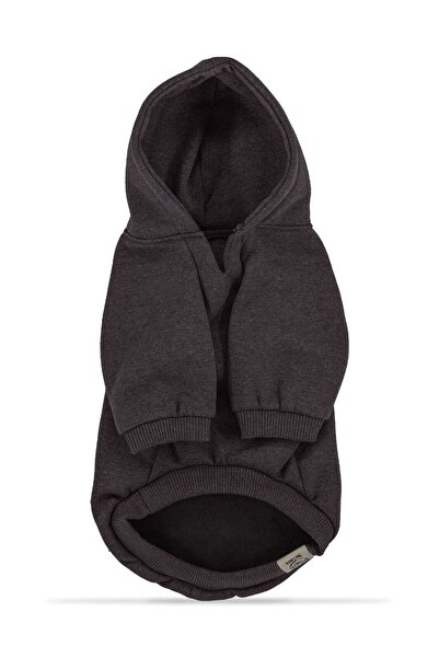 YES LAURA Coffee Hooded Sweatshirt