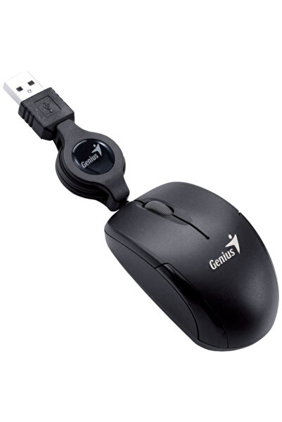 GENIUS Micro Traveler, USB, optic, 1200 dpi, negru