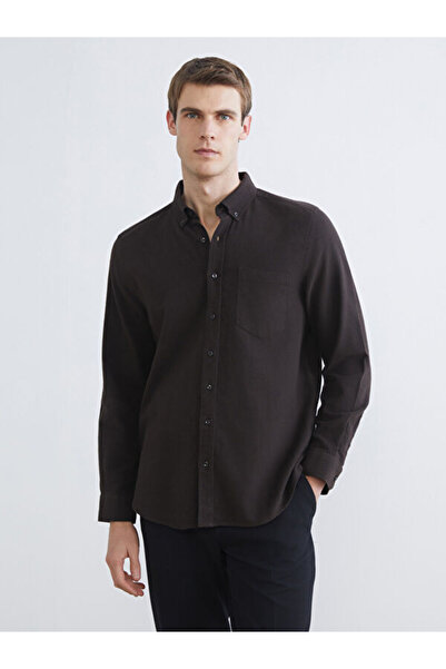 LC Waikiki Rmz Gi̇yi̇m Farkiyla Standard Fit Long Sleeve Men's Lumberjack Shirt