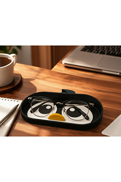 BARK Penguen Figürlü Gözlük Tepsisi – Dekoratif Masa Üstü Gözlük Standı