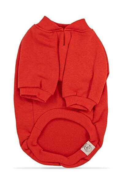 YES LAURA Red hoodless sweatshirt