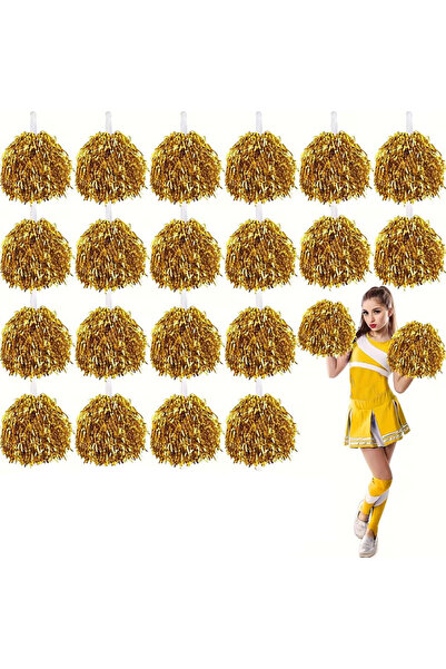 ForWhat 20-парчен комплект златни помпони за офиса, дома, училището, събития ...