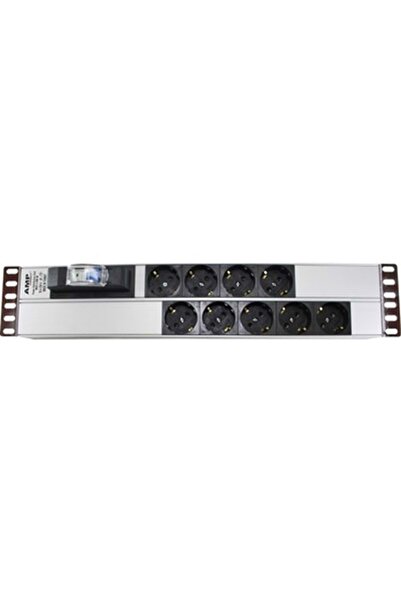 OEM 2U9LUPDU N192109 2U Rack Kabinet 19'' 9lı Şebeke W Otomatlı 1,5mt Kablolu...