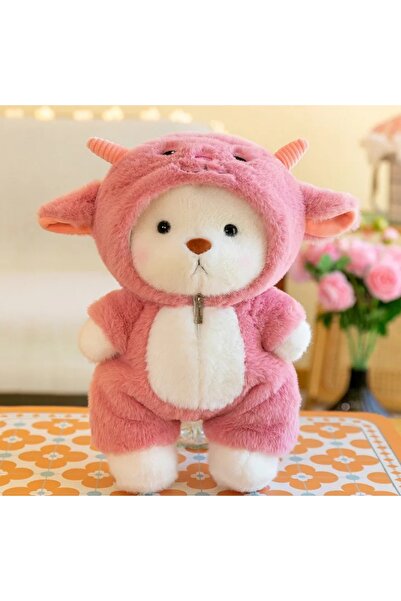 Takara Tomy دمية ديناصور وردية اللون على شكل دب، ملابس قابلة للإزالة، دب قطيف...