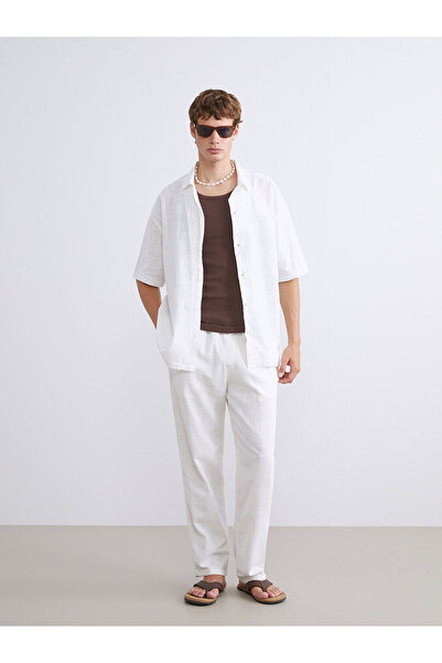 LC Waikiki Nevavm Comfortable Fit Linen-Look Men's Trousers with a Difference