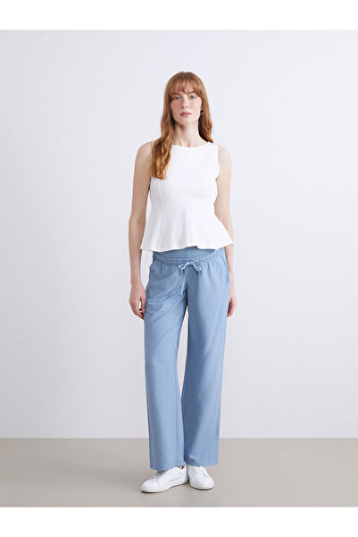 LC Waikiki Pantaloni de maternitate Özmarka, sezon nou, cu panouri în zona ab...