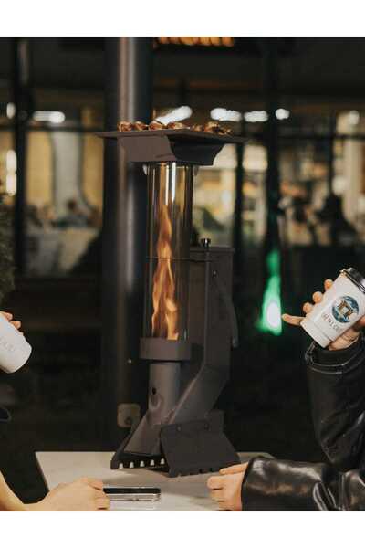 Konya Mini Pelet Soba Premium Seri Kamp Tipi Orta Boy 70 Cm