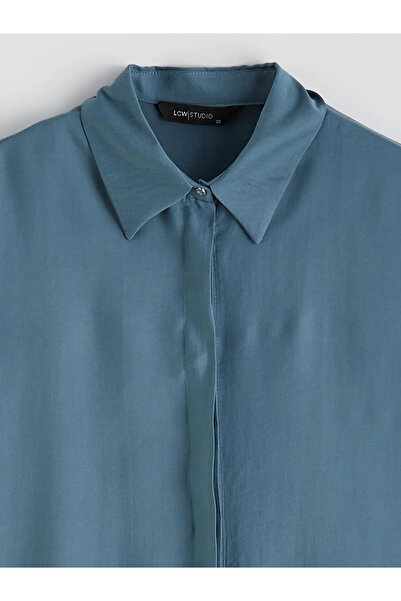 LC Waikiki Oil Oversized modal mixed women's shirt tunic