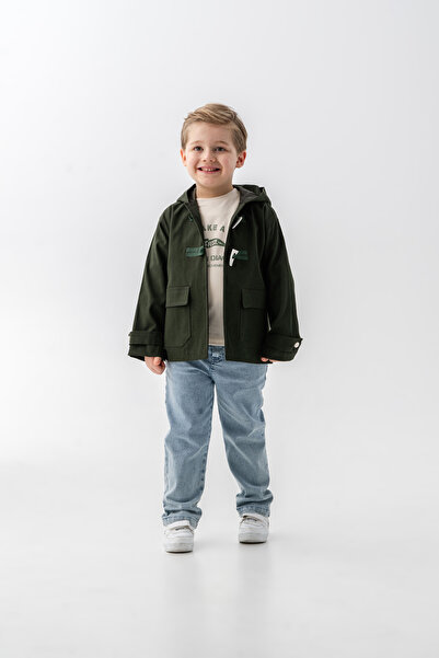 LUCY EXCLUSİVE Ivory Buttoned 3-Piece (Jacket; Sweatshirt; Trousers) Holiday ...