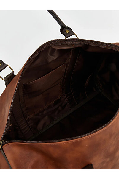 LC Waikiki Brown Suede Look Men's Sports Bag