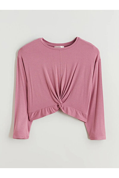 LC Waikiki Pink Crew Neck Women's Pajamas Set