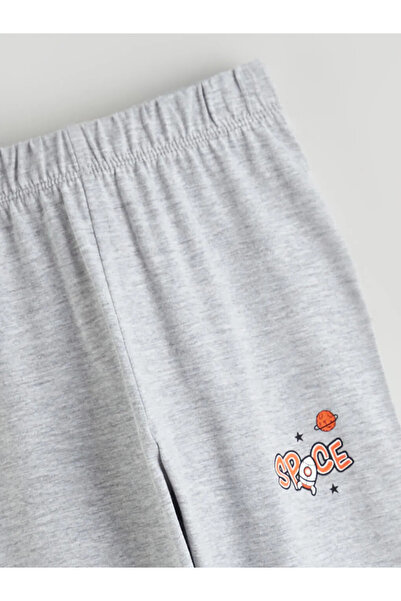 LC Waikiki Pantaloni de pijama pentru băieți, cu imprimeu bleumarin, pachet de 2