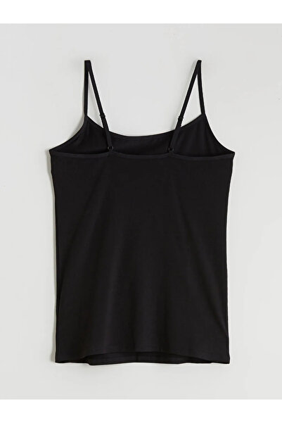LC Waikiki Black U-Neck Strap Women's Tank Top