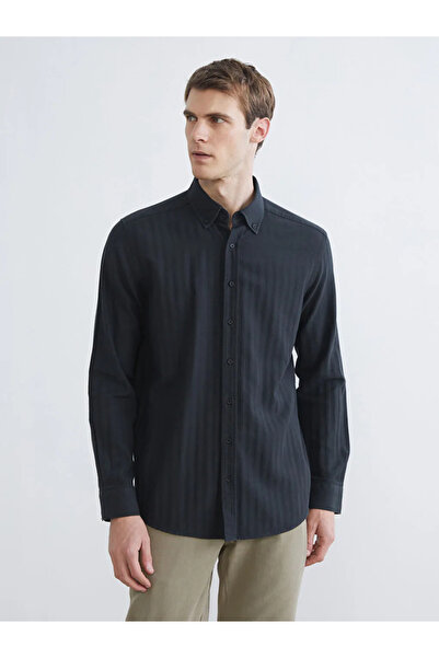 LC Waikiki Green Regular Fit Long Sleeve Men's Shirt