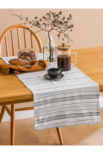 LC Waikiki Covor decorativ cu model linii gri 45x150 cm