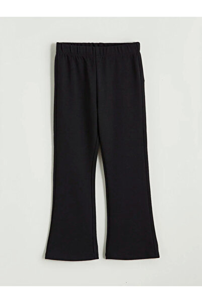 LC Waikiki Μαύρο Ισπανικό Παντελόνι Κοριτσίστικο Κολάν