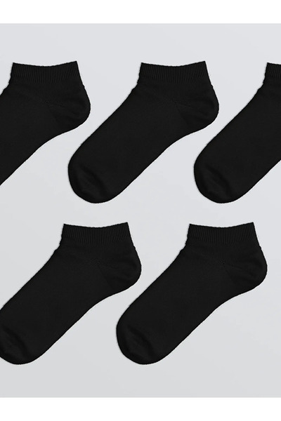 LC Waikiki Black Women's Booties Socks 5-Pack