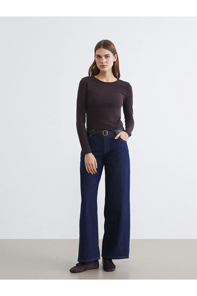 LC Waikiki Brown Crew Neck Women's T-Shirt