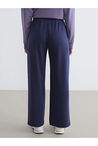 LC Waikiki Navy Blue Elastic Waist Modal Blend Women's Sweatpants