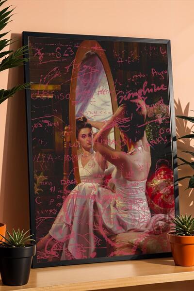 Saturn Andrei Belichenko Graffiti Detailed Framed Painting Dressing Room Deco...