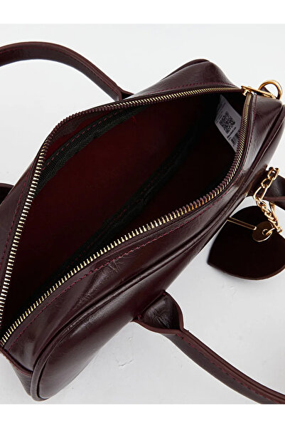 LC Waikiki Burgundy Leather Look Women's Shoulder Bag