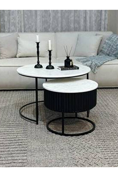 Genrics طاولة ضيافة دالري خشب اسود