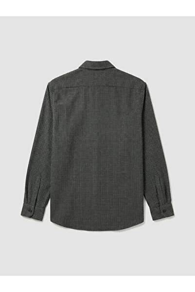 LC Waikiki Anthracite Regular Fit Dobby Men's Shirt