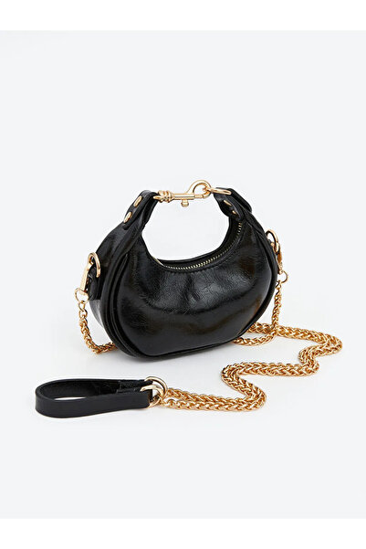 LC Waikiki Women's Shoulder Bag with Black Chain Strap