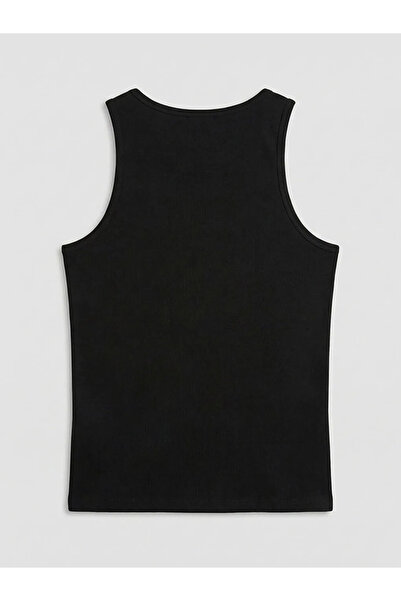 LC Waikiki Black U-Neck Men's Undershirt 3-Piece Set