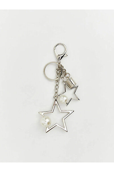 LC Waikiki Ecru accessory plush women's shoulder bag