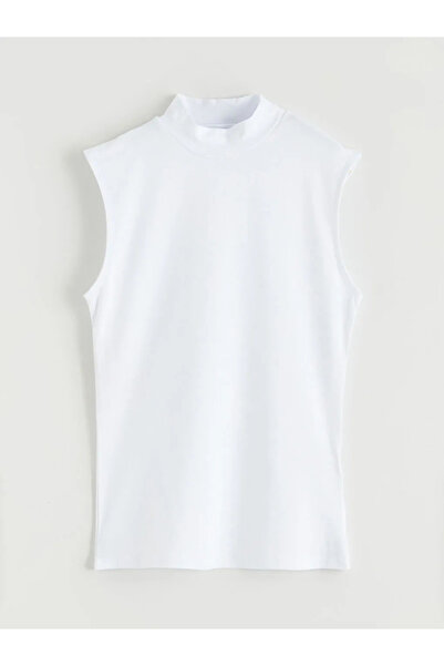LC Waikiki White High Neck Women's Tank Top