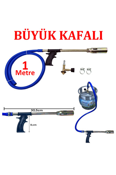 ozbience Büyük ve küçük pürmüzlerle şalama ve piknik tüpü kullanım seti