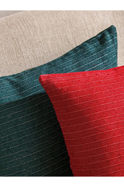 LC Waikiki Mixed Line Embroidered Throw Pillow Cover 45X45 cm 2-Pack