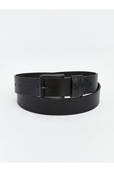 LC Waikiki Black Leather Look Men's Belt