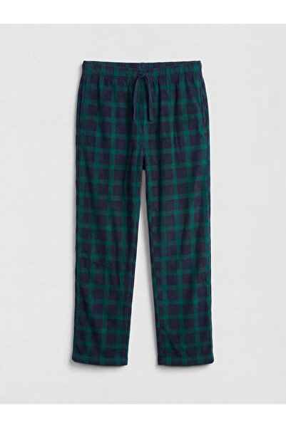 LC Waikiki Green Standard Fit Plaid Men's Pajama Bottom