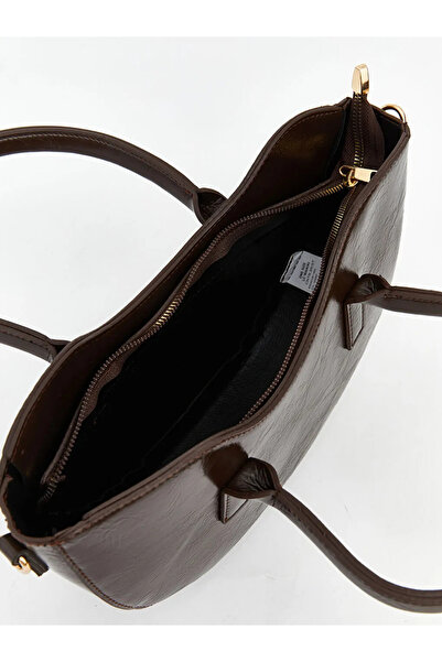 LC Waikiki Brown Faux Leather Women's Shoulder Bag