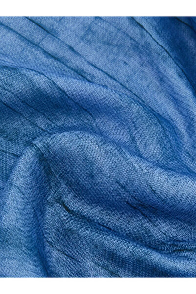 LC Waikiki Blue Patterned Women's Shawl