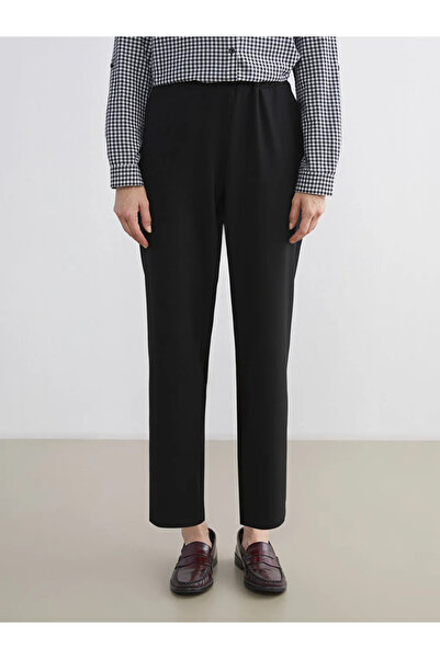 LC Waikiki Black Elastic Waist Women's Trousers