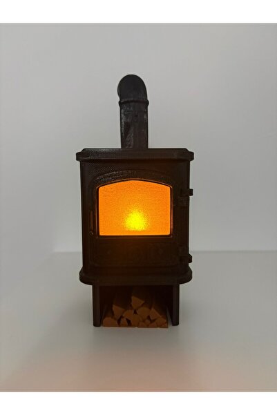 baskisepetim Mini Kuzineli Soba Görünümlü LED Işık – Dekoratif Masa Üstü Şömi...