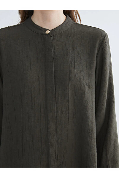 LC Waikiki Judge Collar Textured Women's Shirt Tunic