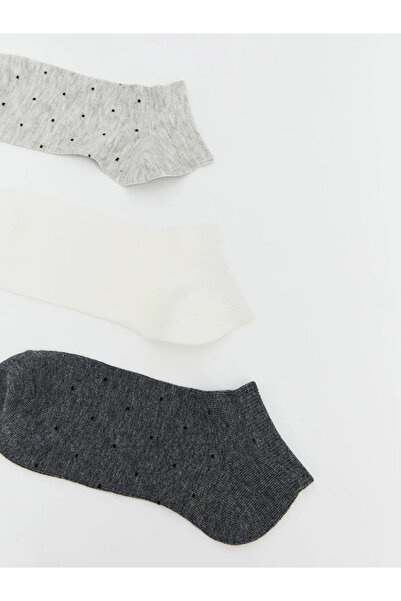 LC Waikiki Gray Patterned Women's Booties Socks 5-Piece