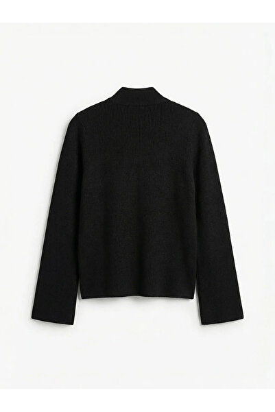 LC Waikiki Black Half Turtleneck Women's Knitwear Sweater