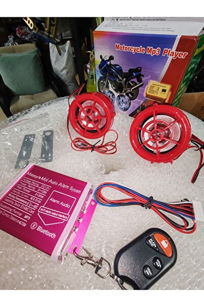 Bix Motosiklet Alarm Seti [bluetooth] Müzik Çalar Mp3 Motorsiklet Alarım ışıklı