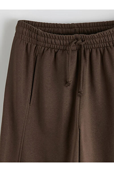 LC Waikiki Brown Women's Thick Sweatpants with Elastic Waist