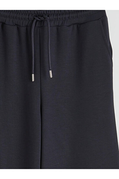 LC Waikiki Anthracite Soft Touch Women's Sweatpants with Elastic Waist