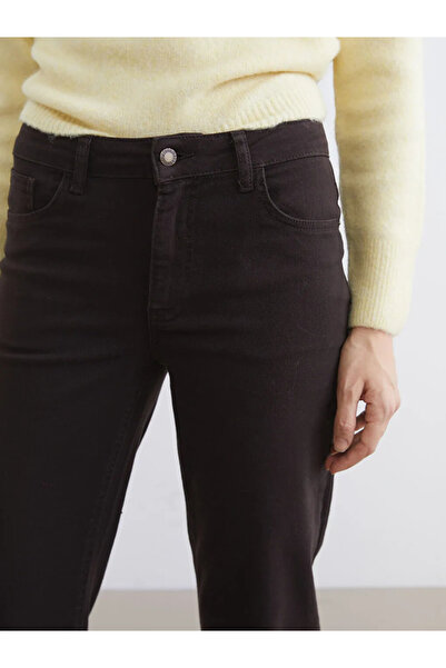 LC Waikiki Brown Straight Fit Women's Jean Pants