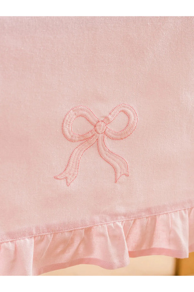 LC Waikiki Pink Bow Embroidered Ruffle Detailed Runner 45X150 cm