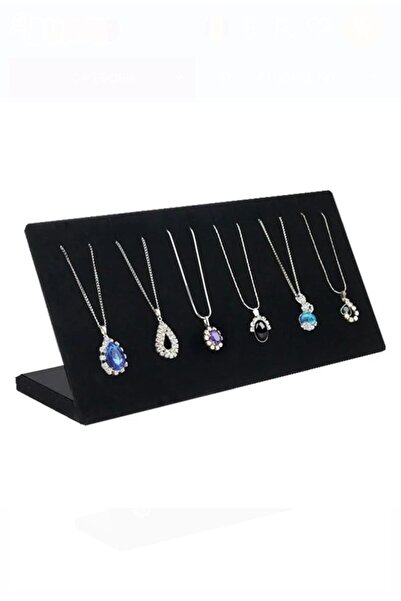 OEM Jewelry Organizer Support Black Velvet for Necklaces 25 x 8.5 x 11 cm