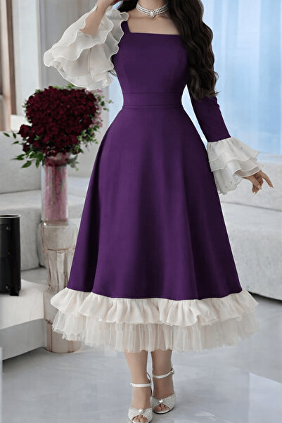Othea Elegant purple women's dress